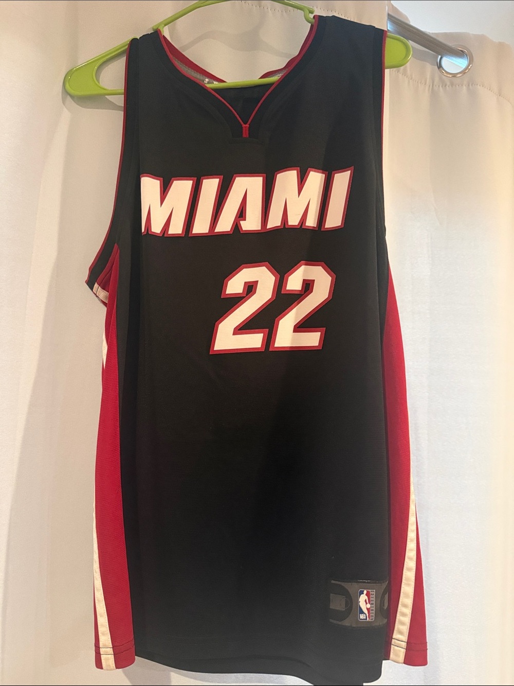 Fanatics Miami Black and Red #22 Basketball Jersey